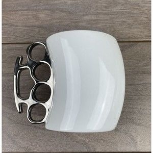 Fisticup Knockout Fred Brass Knuckles Mug Designed By Jean C Karich 2009